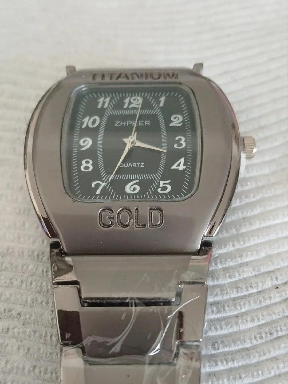 Gold Stainless Steel Analog Watch - Silver Tone